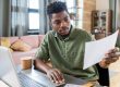 man learning personal finance